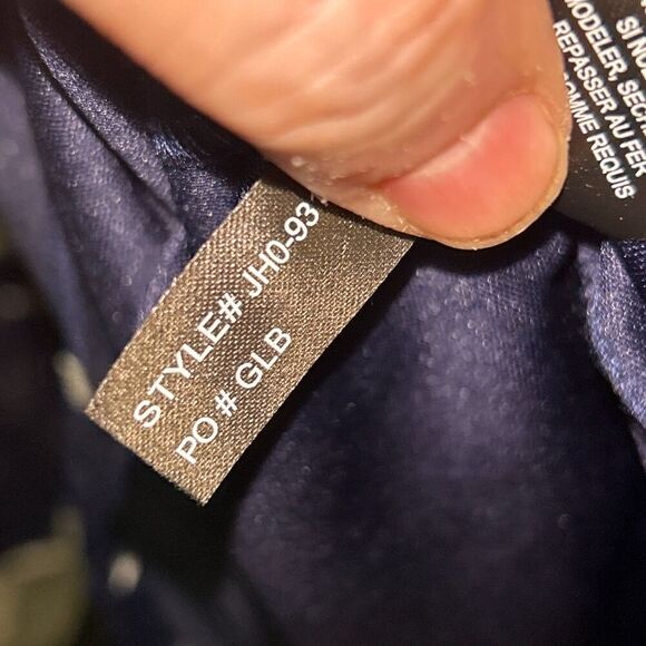 Jessica Howard Floral Dress, Women's Size 10, Navy Blue, Fit & Flare - Picture 6 of 9